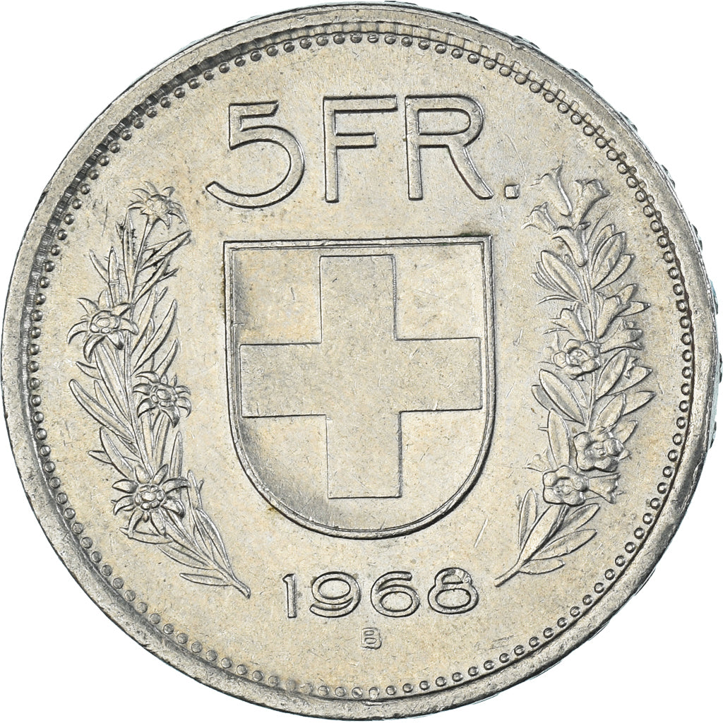 Coin, Switzerland, 5 Francs, 1968