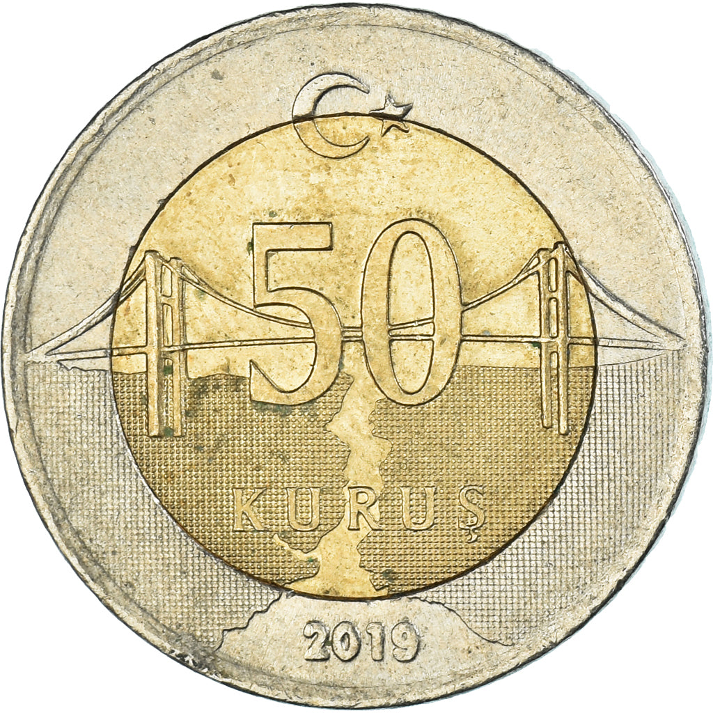 Moneta, Turchia, 50 Kurus, 2019