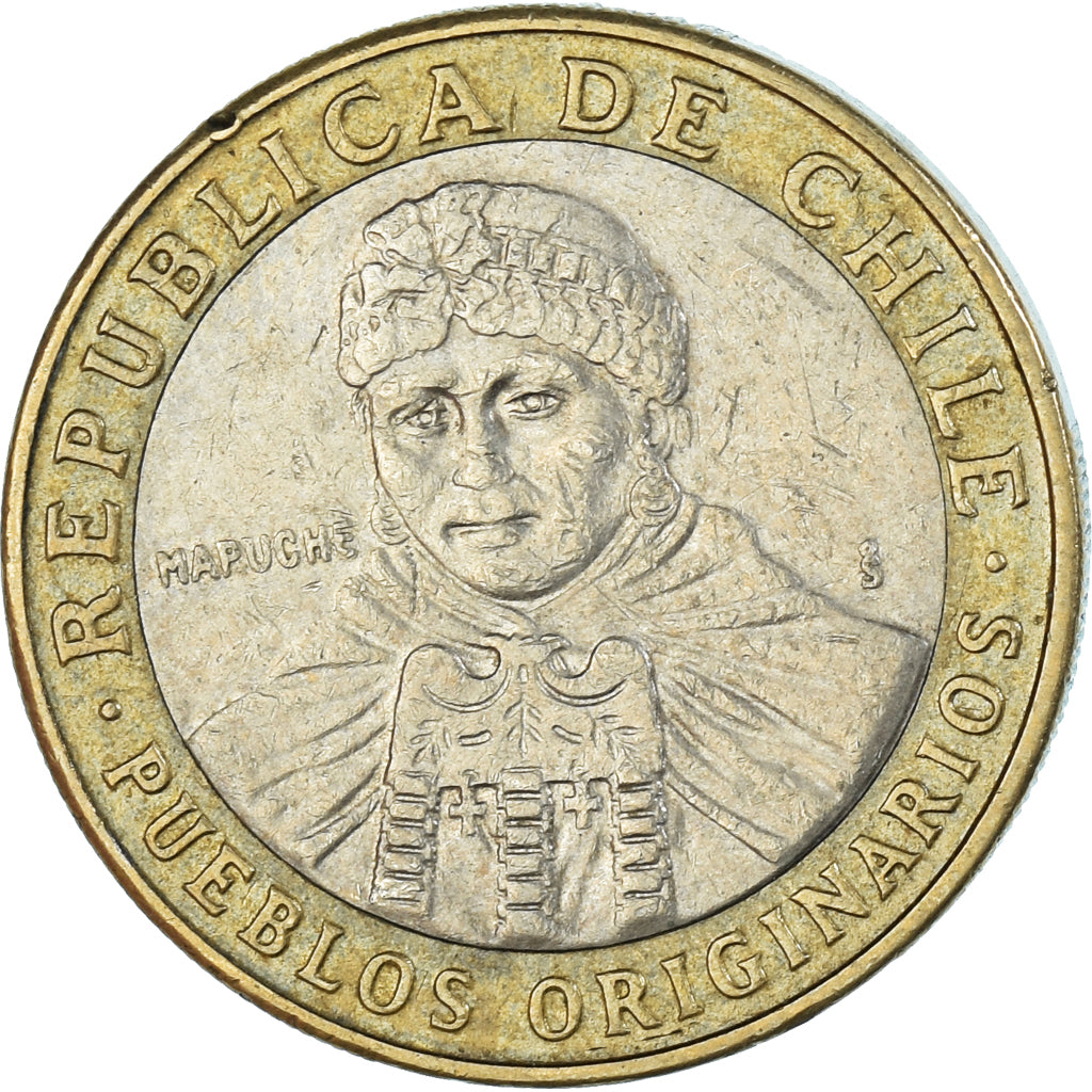 Moeda, Chile, 100 Pesos, 2012