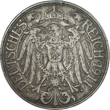 Coin, Germany, 25 Pfennig, 1911