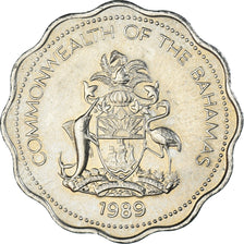 Coin, Bahamas, 10 Cents, 1989
