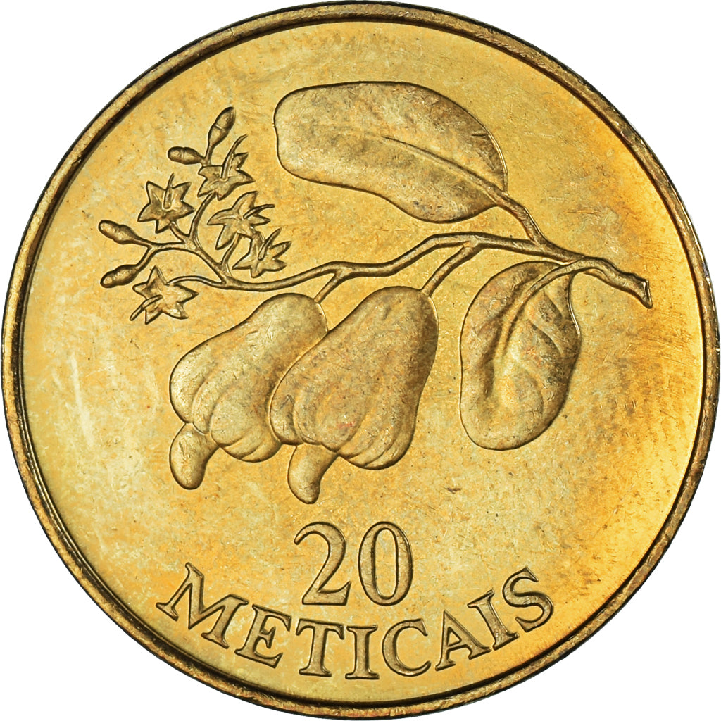 Moneta, Mozambico, 20 Meticais, 1994
