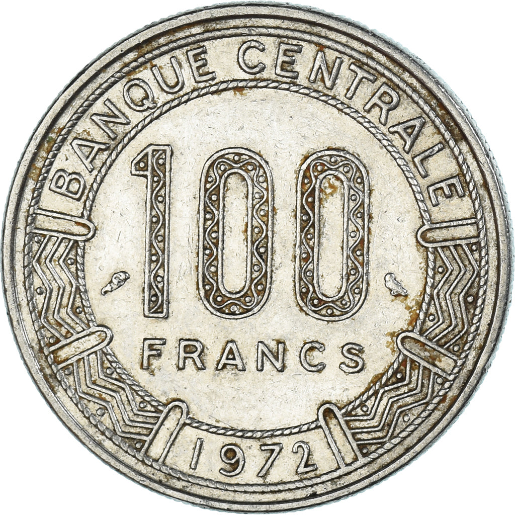 Coin, Gabon, 100 Francs, 1972