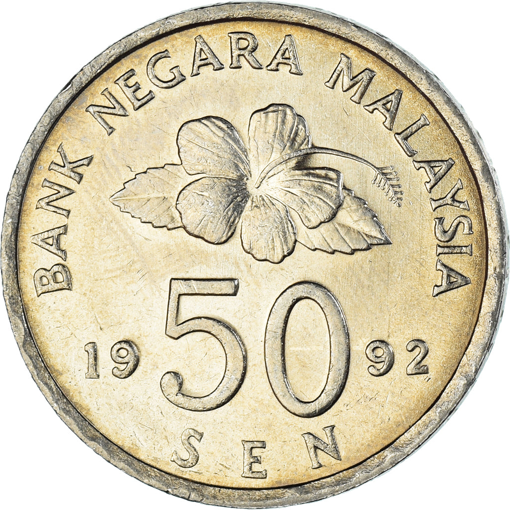 Moneta, Malesia, 50 Sen, 1992
