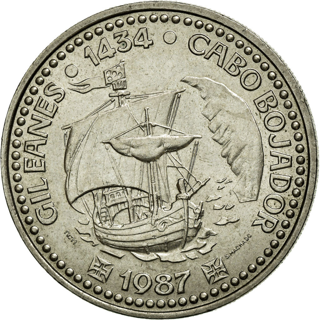Coin, Portugal, 100 Escudos, 1987, AU(55-58), Copper-nickel, KM:639