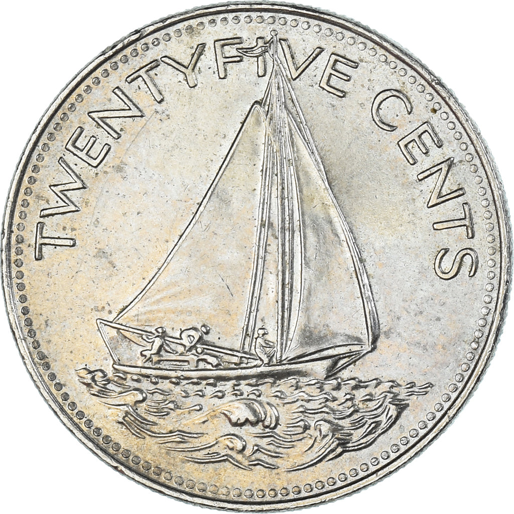 Moeda, Baamas, 25 Cents, 1997