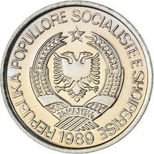 Monnaie, Albanie, 2 Leke, 1989