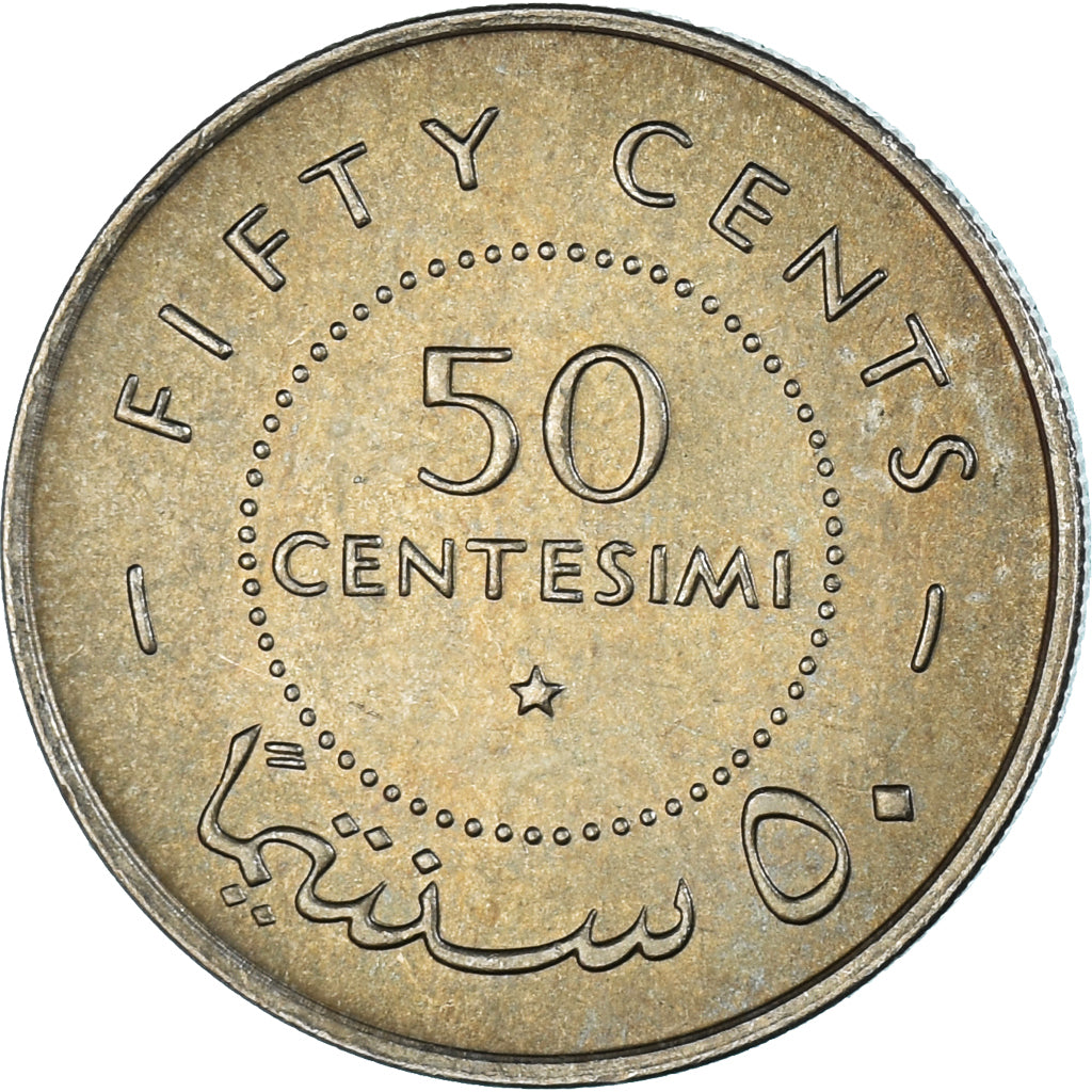 Coin, Somalia, 50 Centesimi, 1967