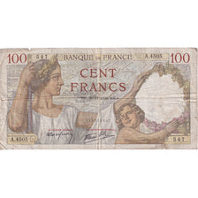 France, 100 Francs, Sully, 1939, A.4505, VG(8-10), Fayette:26.16, KM:94