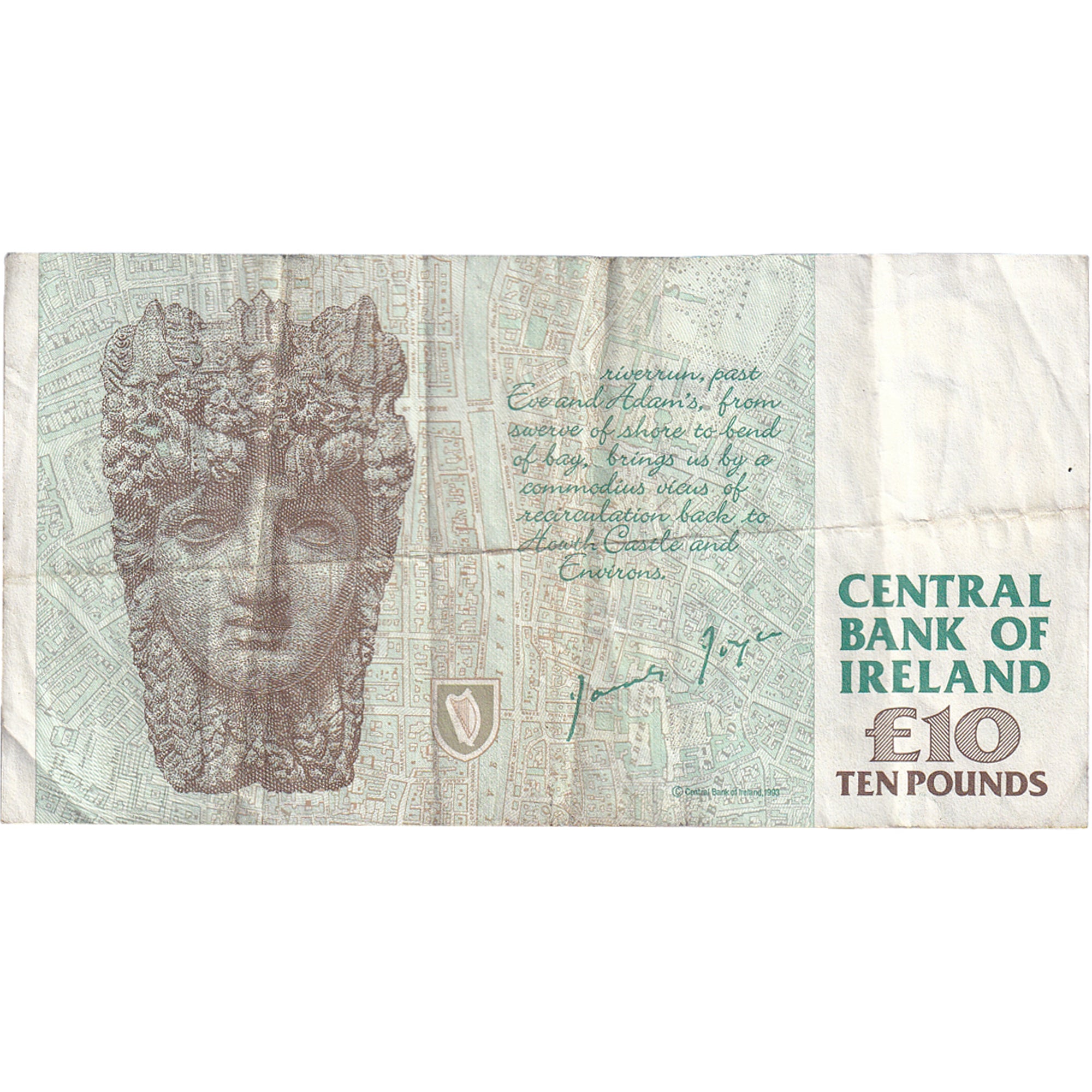 Billet, République d'Irlande, 10 Pounds, 1998, 1998-02-02, KM:76b, TB