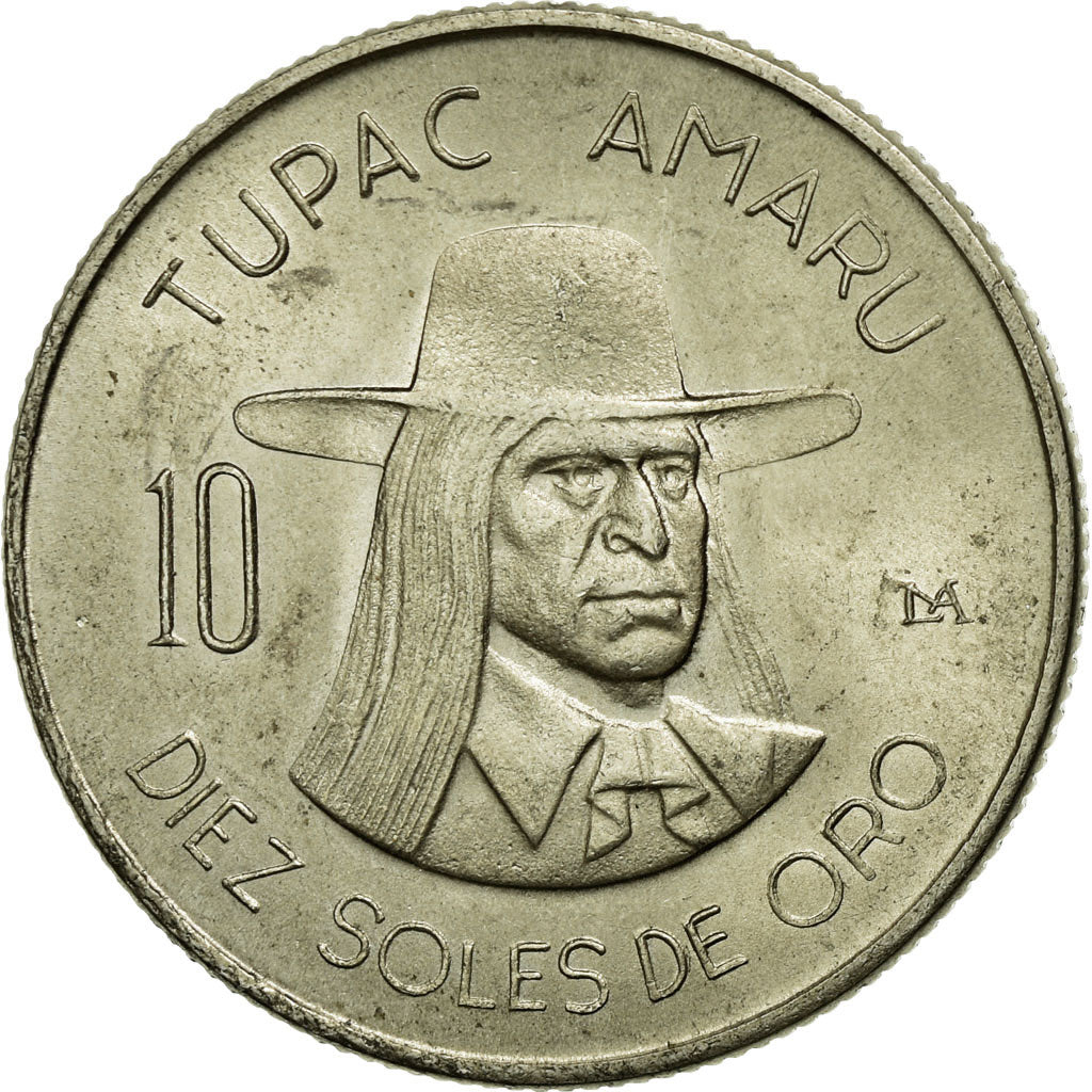 Coin, Peru, 10 Soles, 1972, AU(55-58), Copper-nickel, KM:258