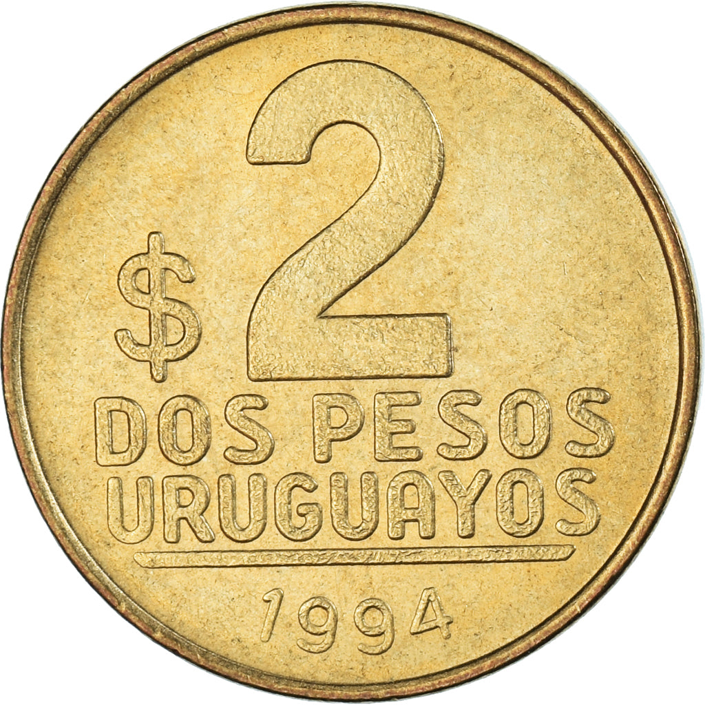 Moneda, Uruguay, 2 Pesos Uruguayos, 1994