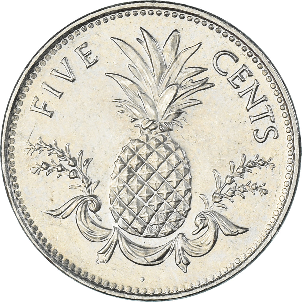 Moeda, Baamas, 5 Cents, 1998