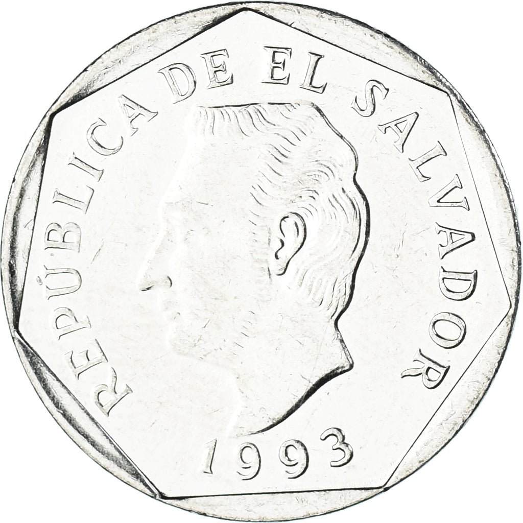 Moneda, El Salvador, 10 Centavos, 1993
