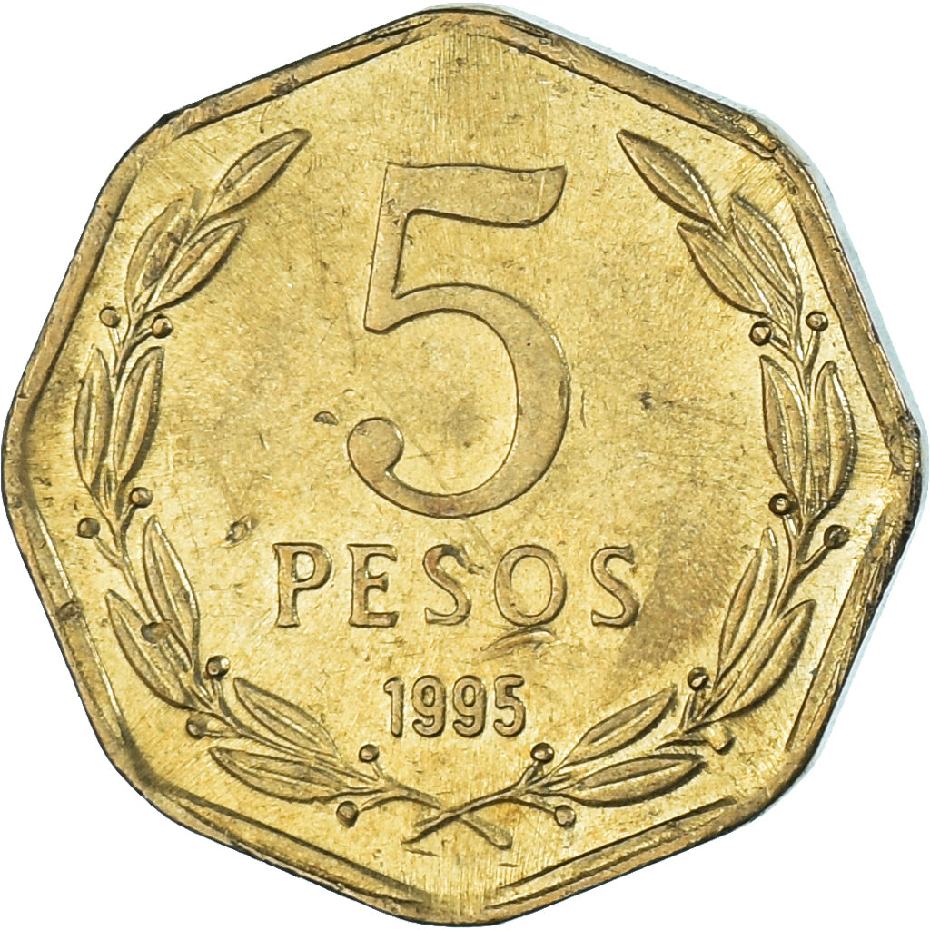 Moeda, Chile, 5 Pesos, 1995