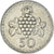Moneda, Chipre, 50 Cents, 1960