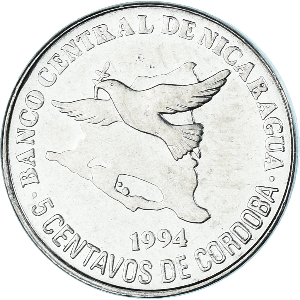 Moneda, Nicaragua, 5 Centavos, 1994