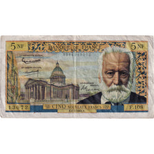 Frankrijk, 5 Nouveaux Francs, Victor Hugo, 1963, F.108, TB+, Fayette:56.14