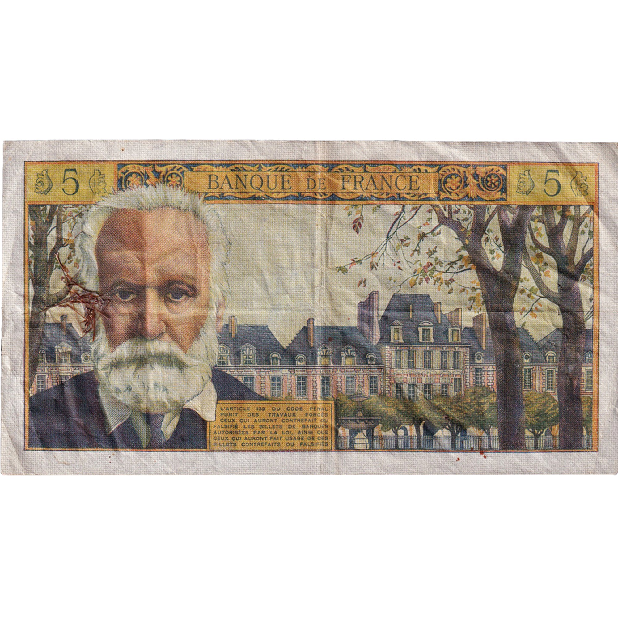 Frankrijk, 5 Nouveaux Francs, Victor Hugo, 1963, F.108, TB+, Fayette:56.14