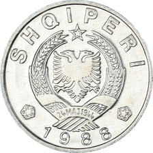 Coin, Albania, 50 Qindarka, 1988