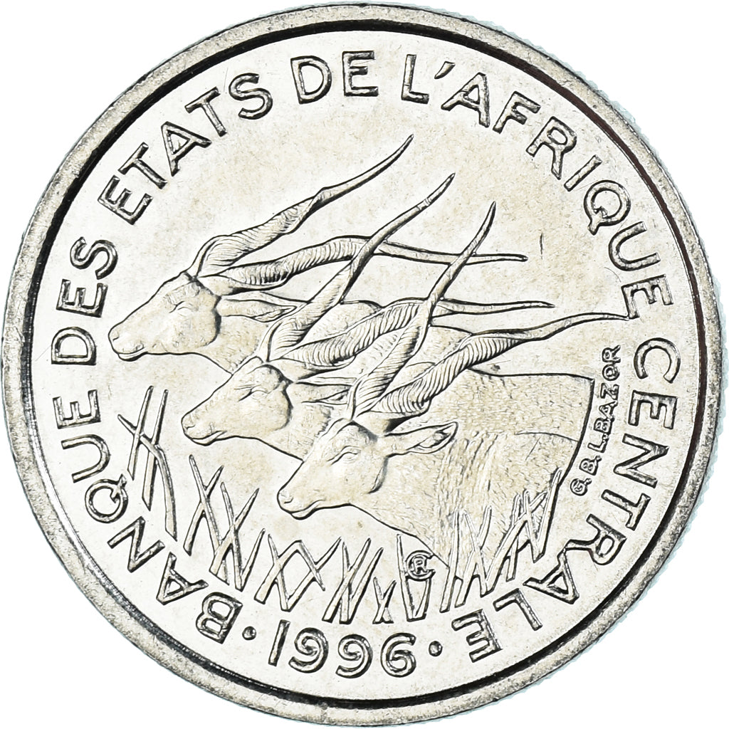 Monnaie, États de l'Afrique centrale, 50 Francs, 1996