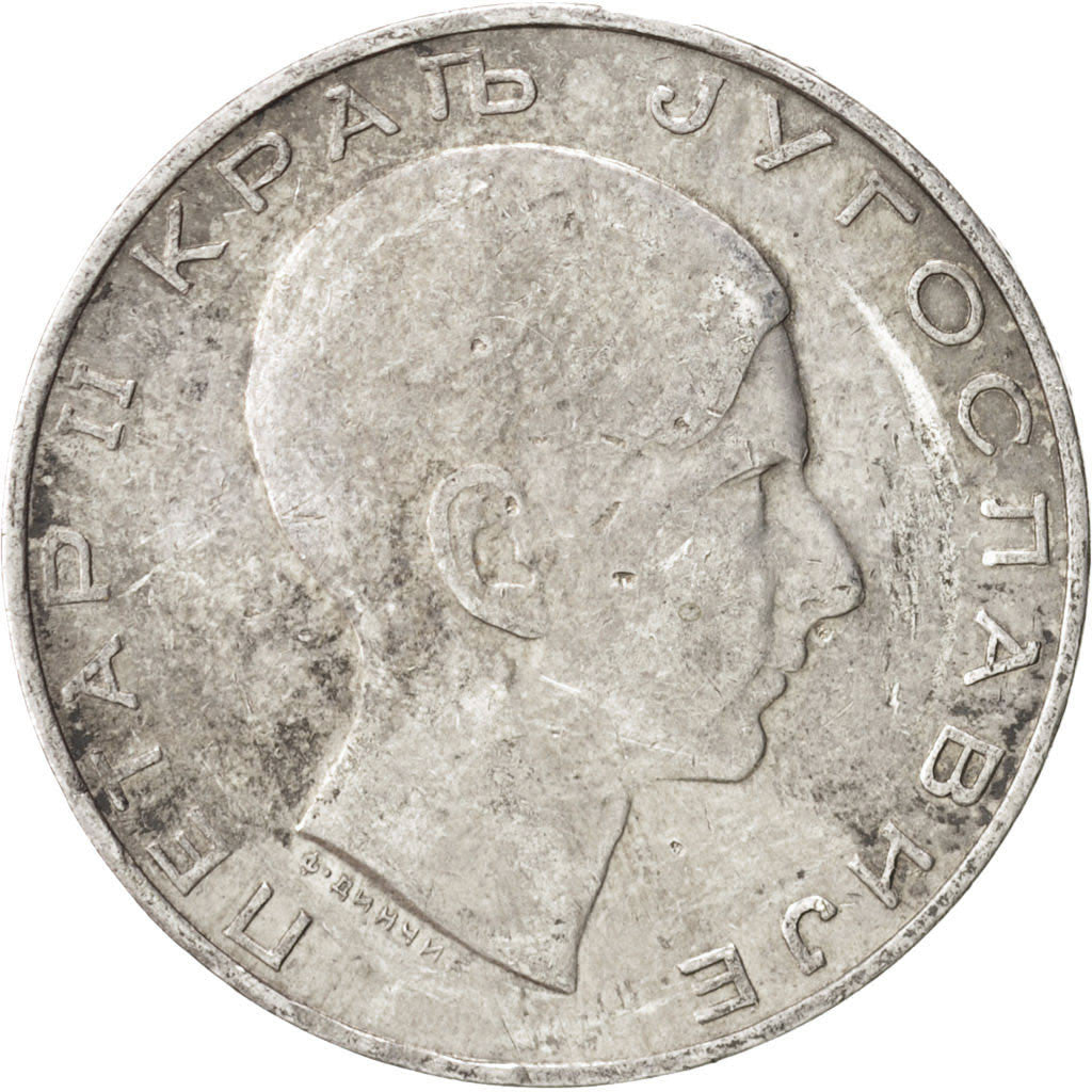 Coin, Yugoslavia, Petar II, 50 Dinara, 1938, EF(40-45), Silver, KM:24