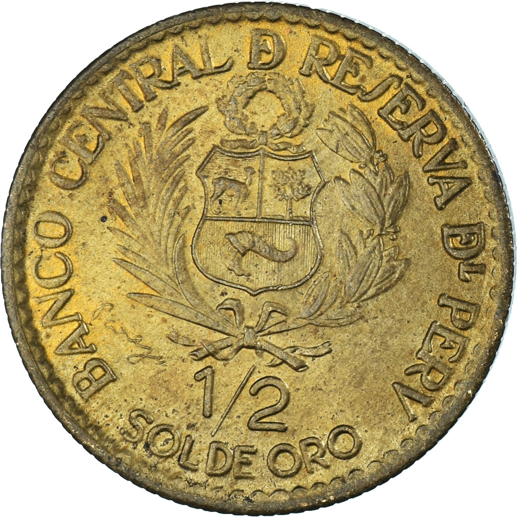 Moeda, Peru, 1/2 Sol, 1965