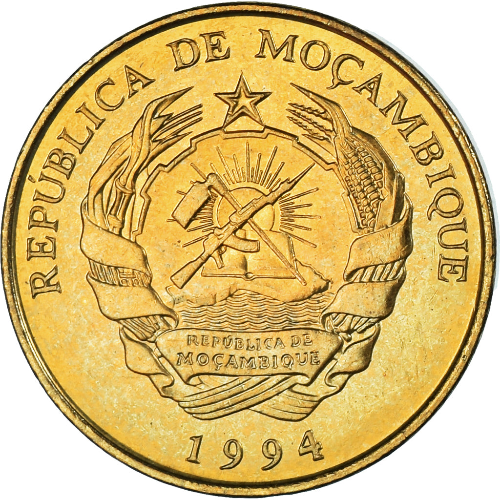 Münze, Mosambik, 5 Meticais, 1994