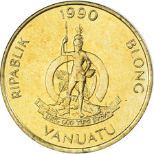 Monnaie, Vanuatu, Vatu, 1990