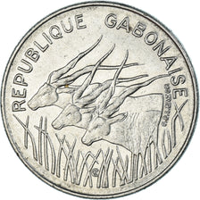 Moeda, Gabão, 100 Francs, 1975