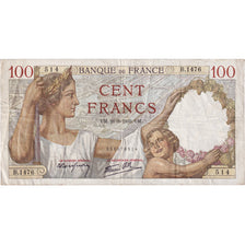 France, 100 Francs, Sully, 1939, B.1476, TB+, Fayette:26.7, KM:94