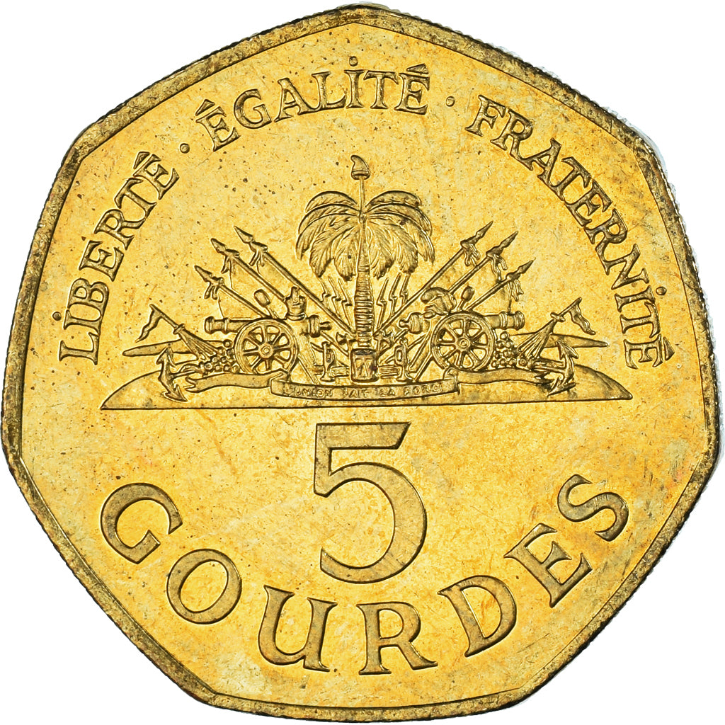 Monnaie, Haïti, 5 Gourdes, 1995
