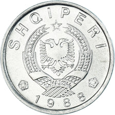 Münze, Albania, 10 Qindarka, 1988