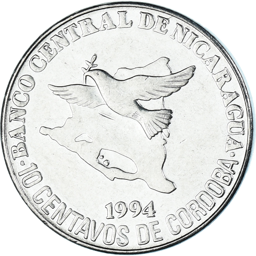 Coin, Nicaragua, 10 Centavos, 1994