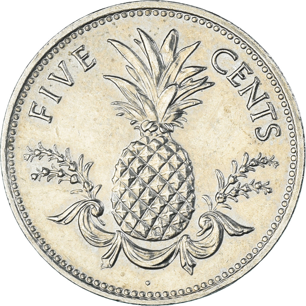 Munten, Bahama's, 5 Cents, 1987