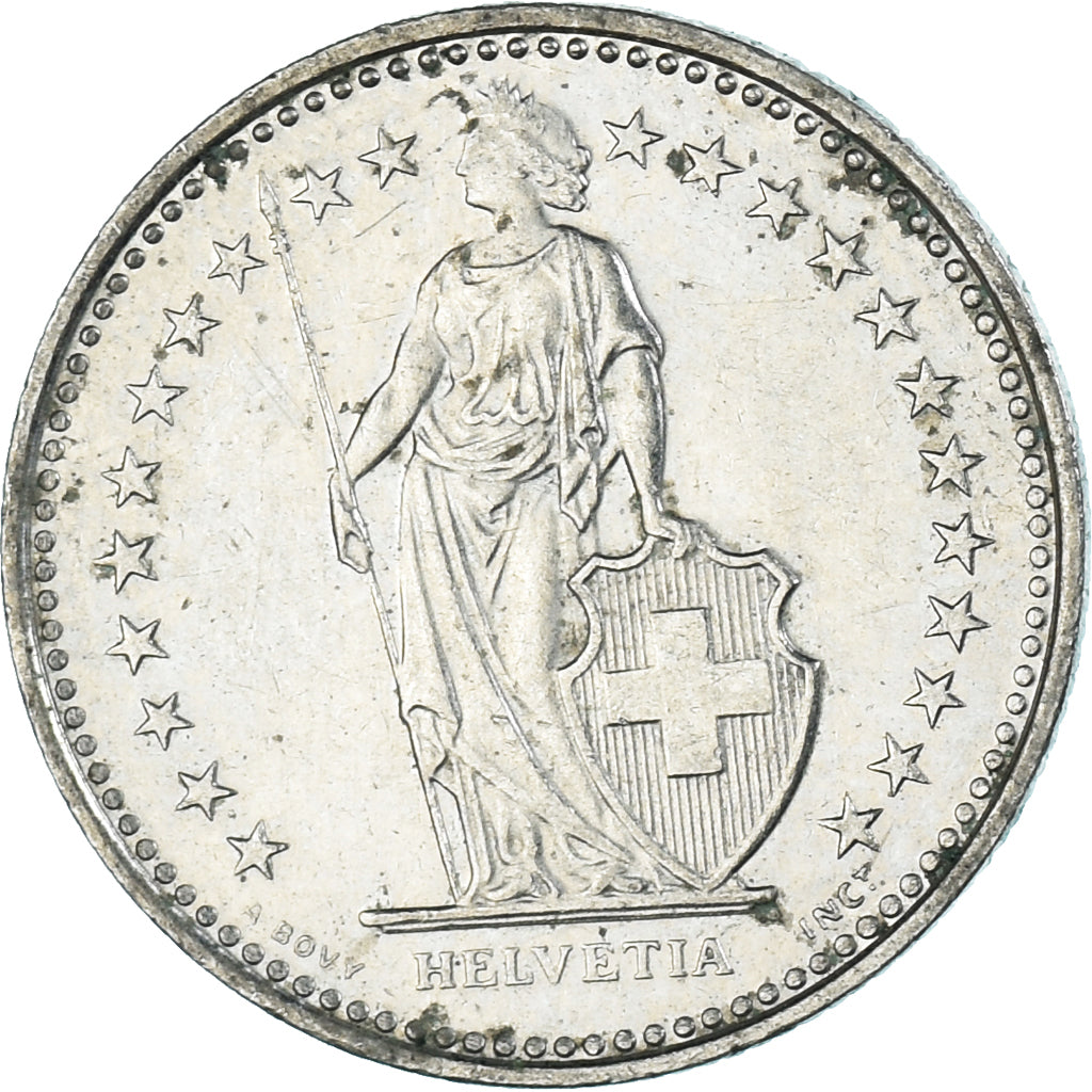Monnaie, Suisse, 1/2 Franc, 1989