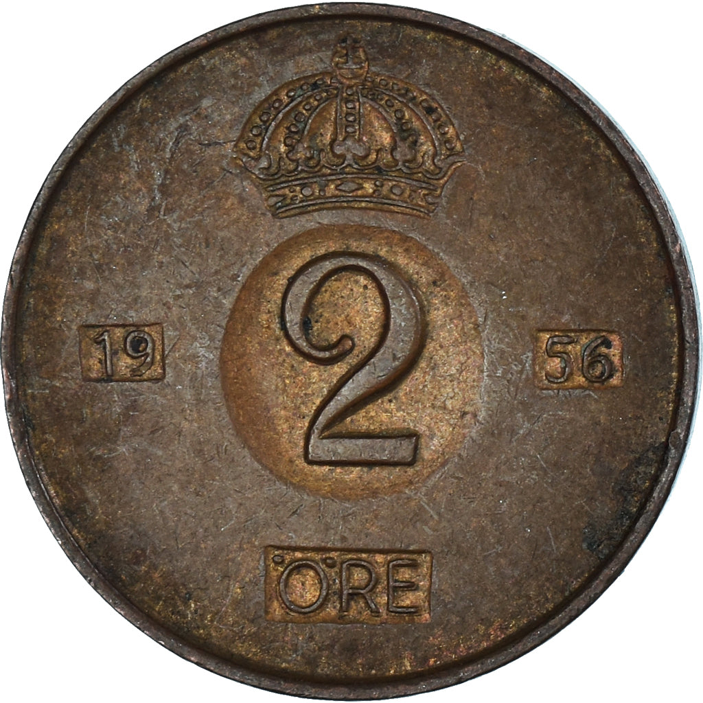 Coin, Sweden, 2 Öre, 1956