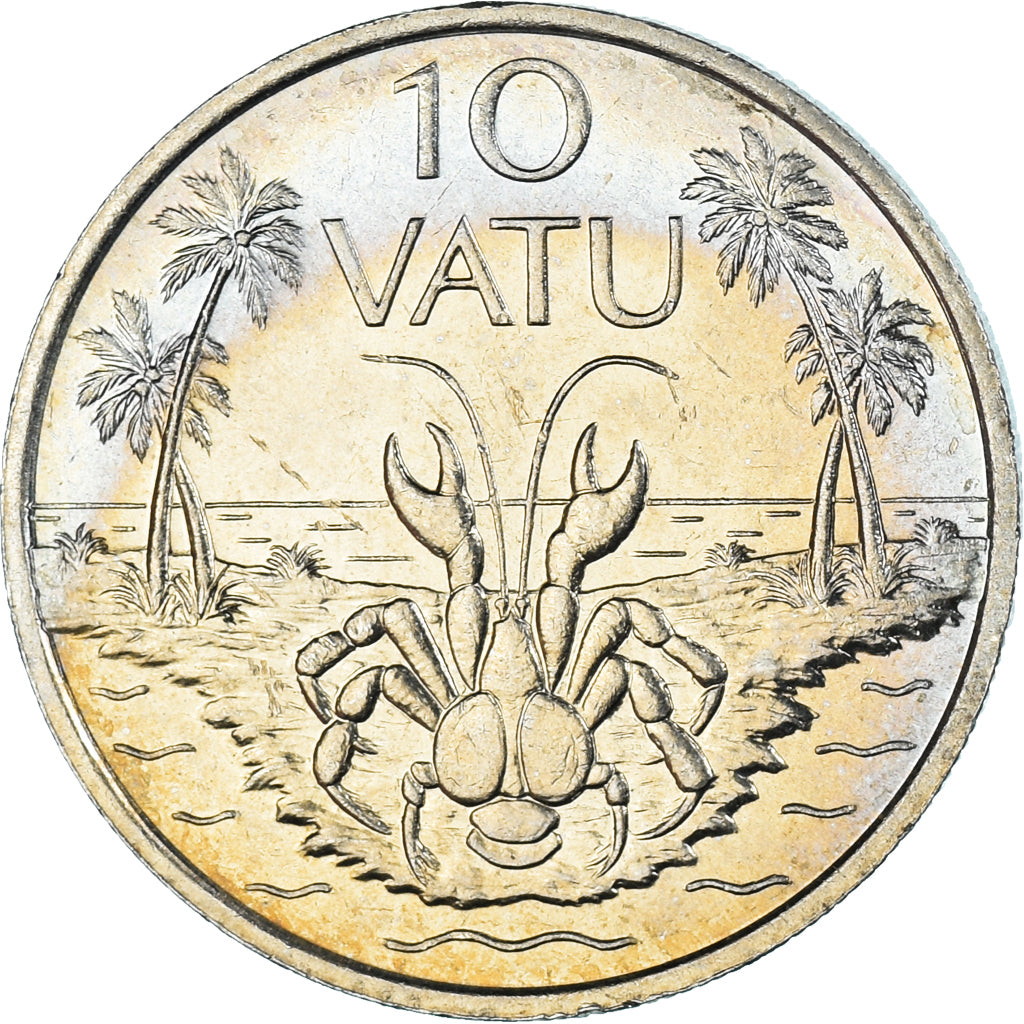 Coin, Vanuatu, 10 Vatu, 1990