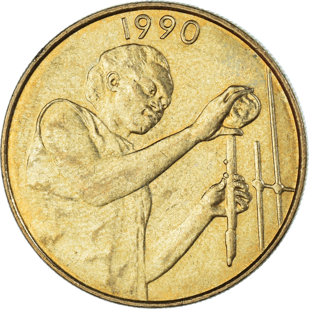 Moeda, Estados da África Central, 25 Francs, 1990