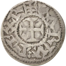 Frankreich, Karl III, Denarius, Melle, VF(30-35), Silver, Depeyrot:629