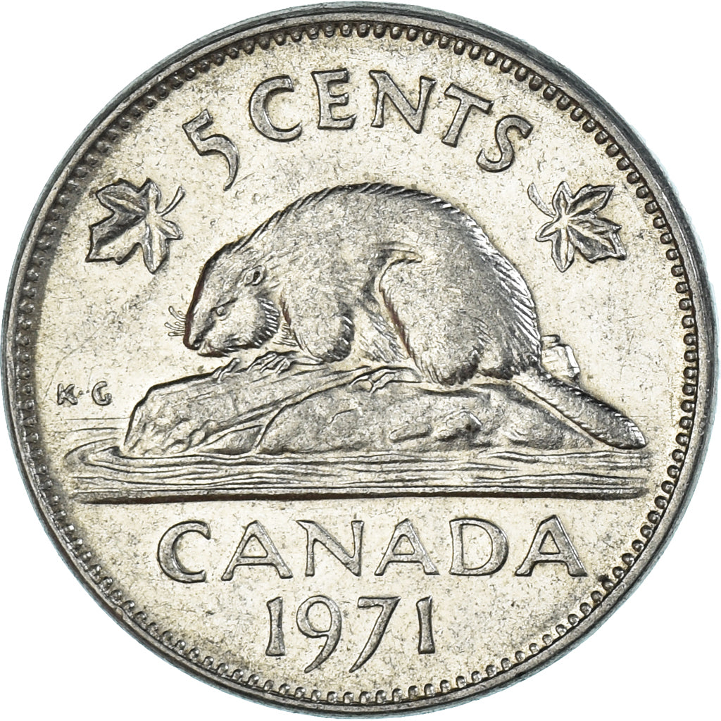 Moneta, Canada, 5 Cents, 1971