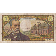 France, 5 Francs, Pasteur, 1967, E.68, VF(20-25), Fayette:61.6, KM:146b