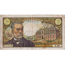 France, 5 Francs, Pasteur, 1969, E.88, VF(20-25), Fayette:61.9, KM:146b