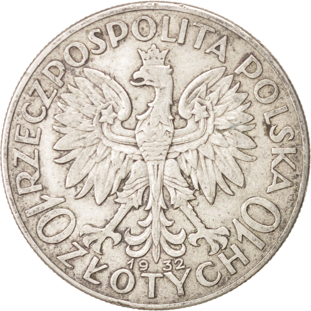 Monnaie, Pologne, 10 Zlotych, 1932, Warsaw, TTB, Argent, KM:22