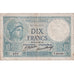 France, 10 Francs, Minerve, 1931, T.60066, VF(20-25), Fayette:6.15, KM:73d