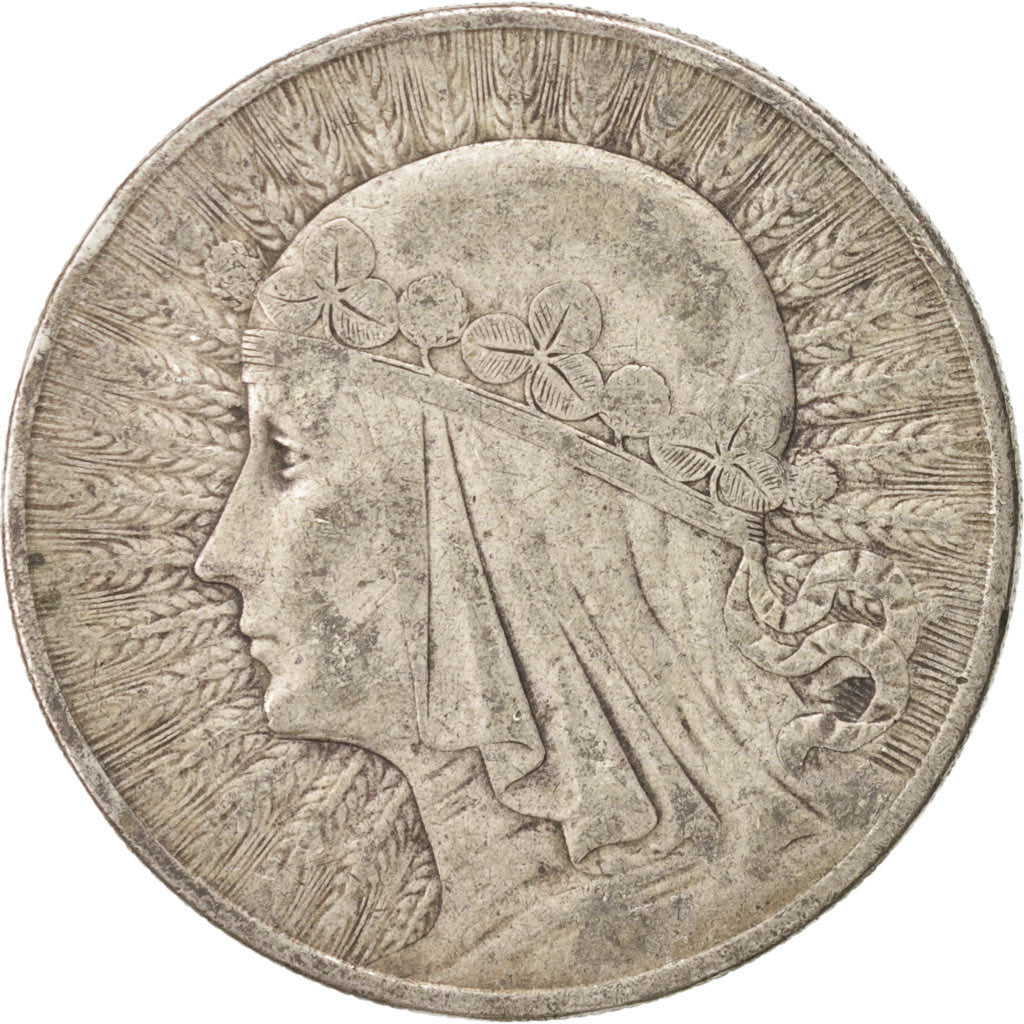 Poland, 10 Zlotych, 1932, London, EF(40-45), Silver, KM:22