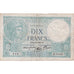 France, 10 Francs, Minerve, 1939, H.75050, TB+, Fayette:7.12, KM:84