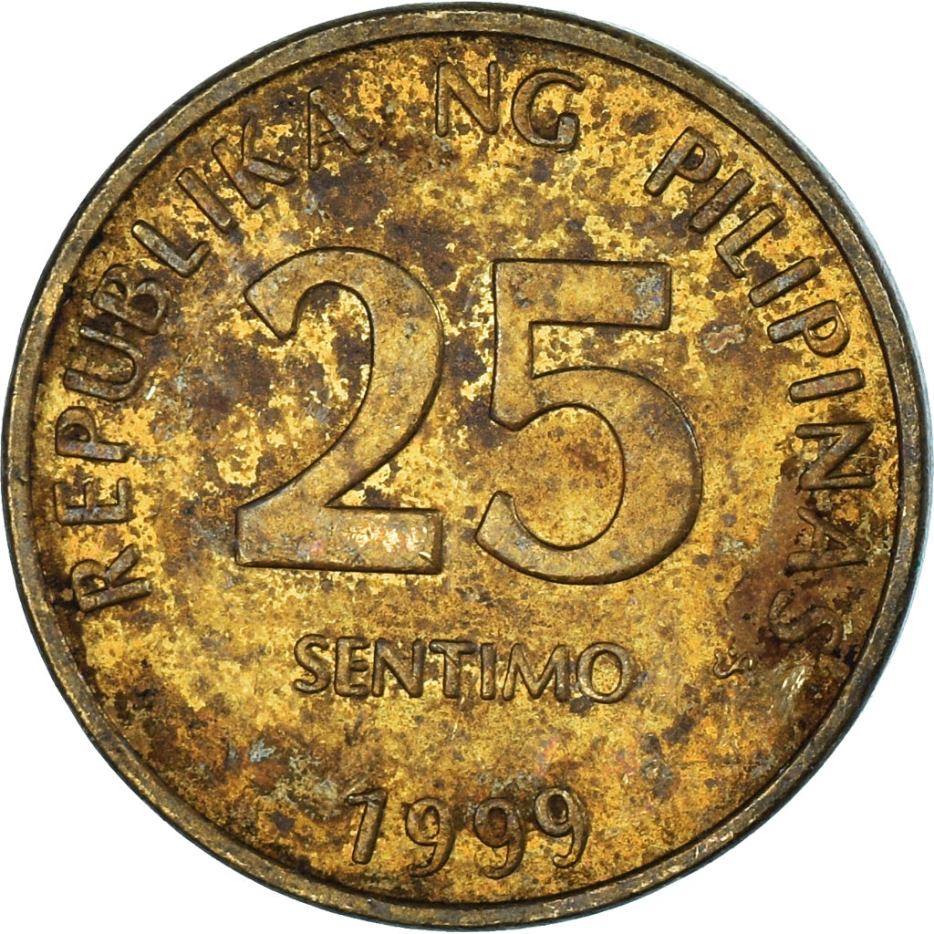 Coin, Philippines, 25 Sentimos, 1999