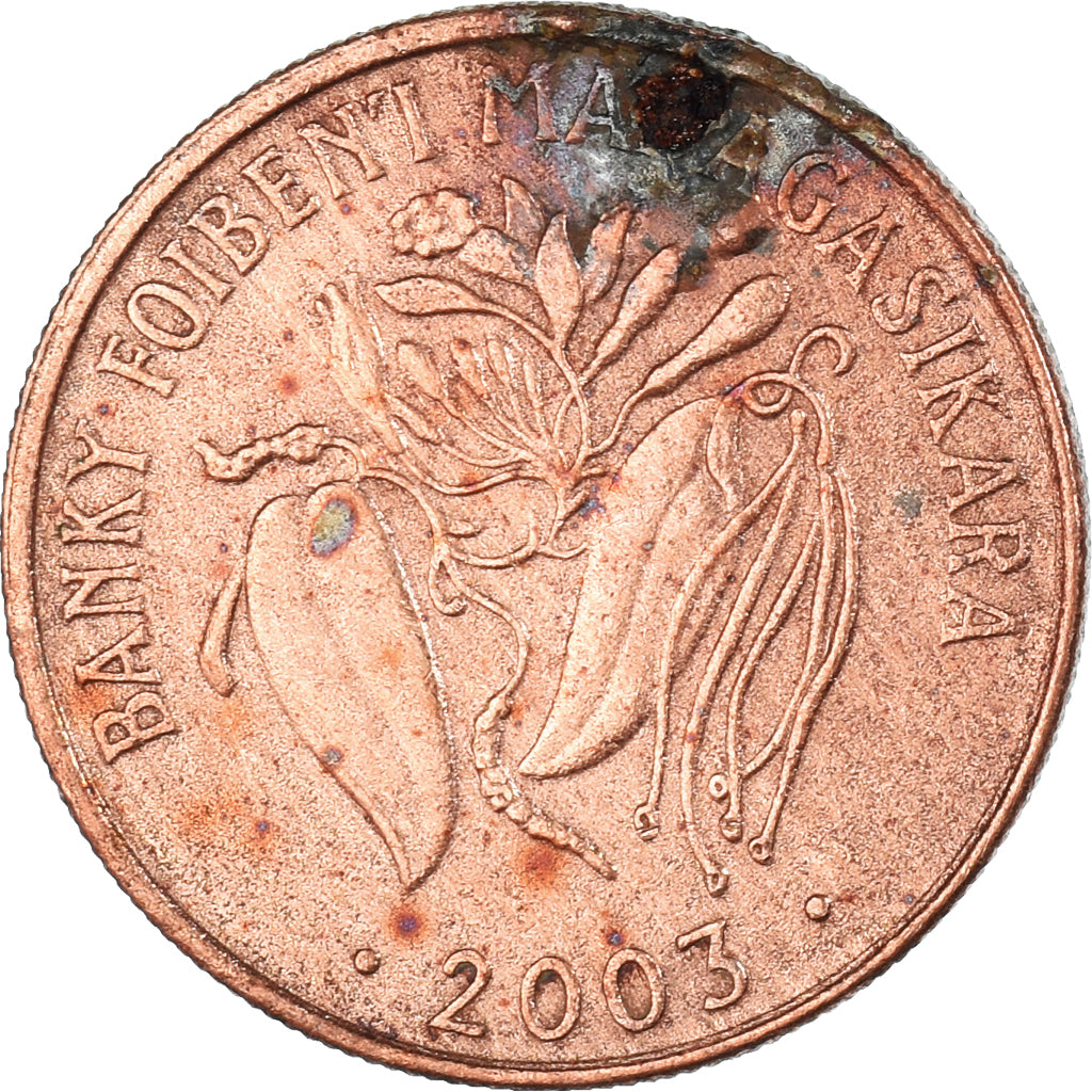 Monnaie, Madagascar, 2 Ariary, 2003