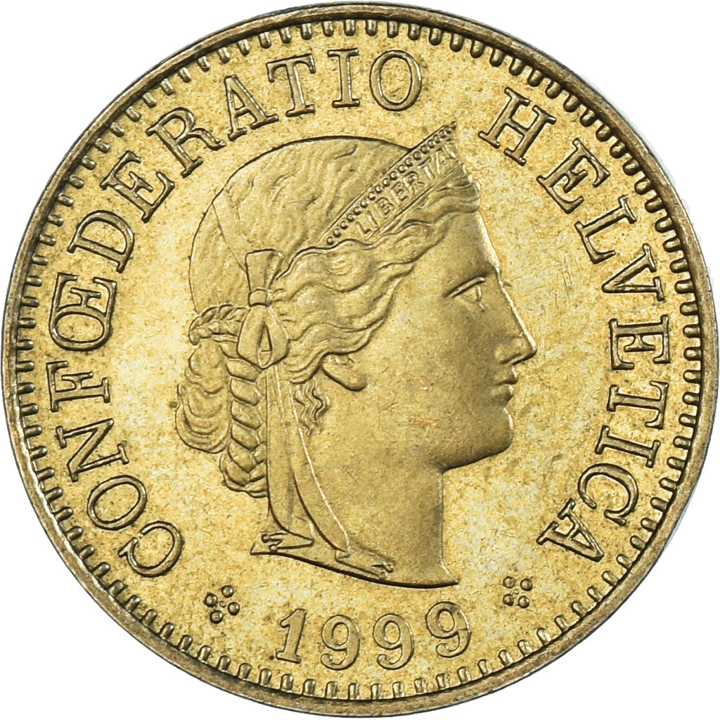 Moneda, Suiza, 5 Rappen, 1999